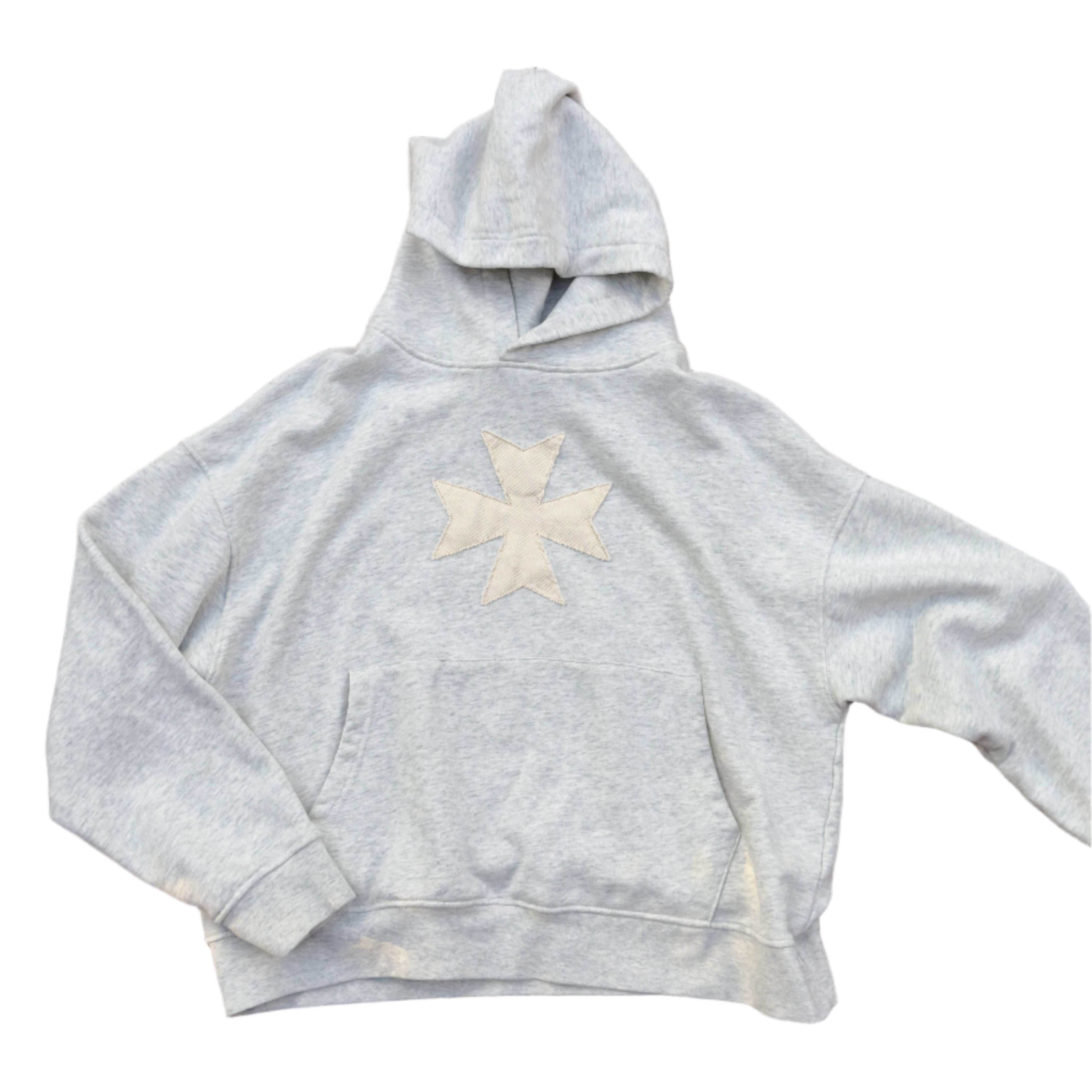 Light Grey Cross Hoodie