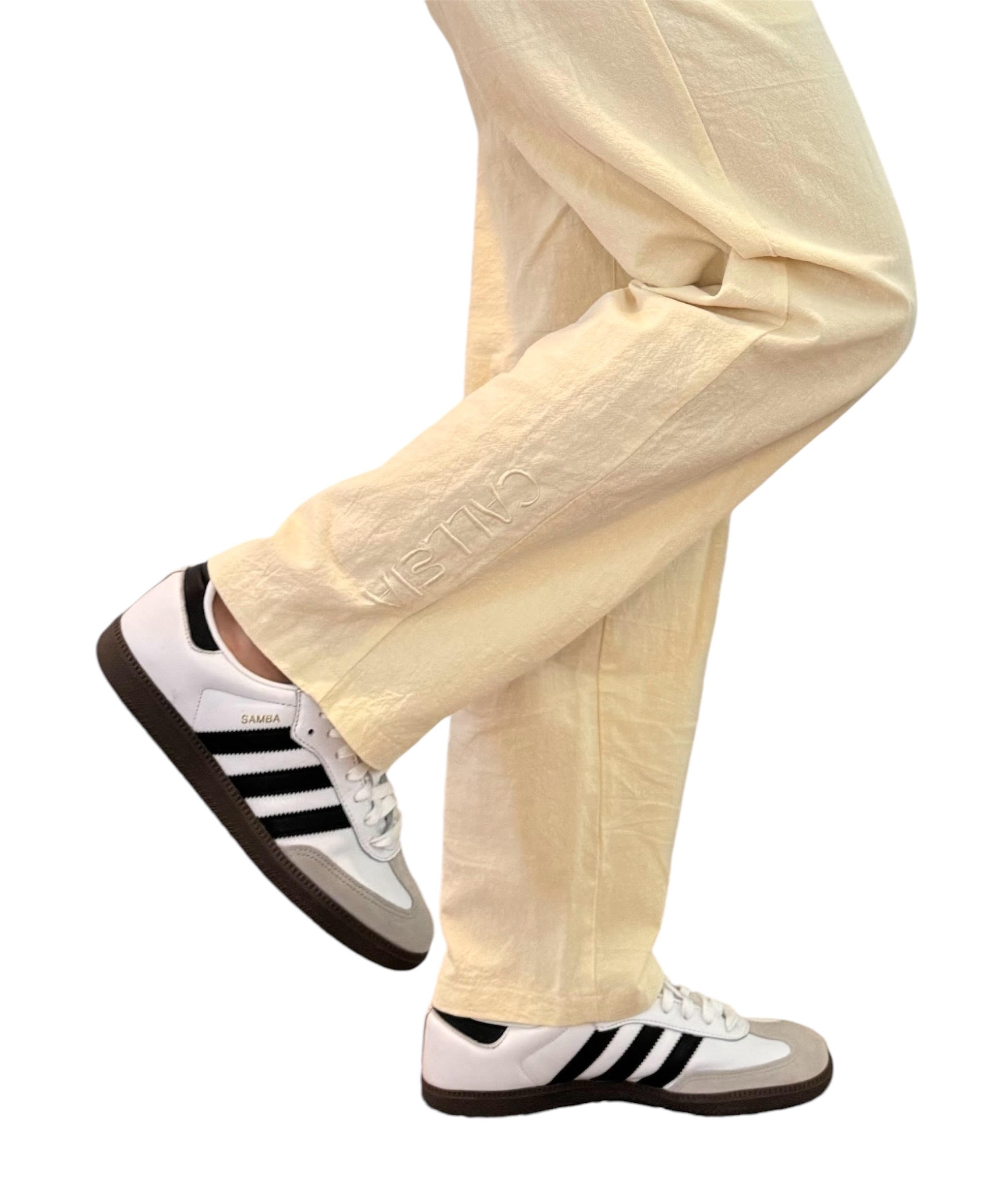 Buttercream White SunChaser Linen Pants