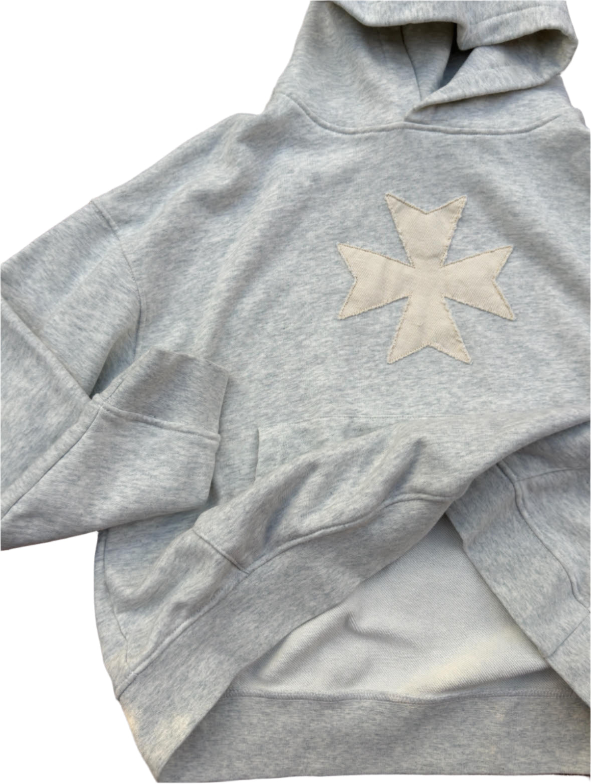 Light Grey Cross Hoodie